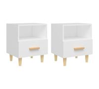 (white, 2) vidaXL 1/2x Bedside Cabinet Drawer Cabinet Home Telephone Stand Multi Colours