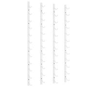 Vidaxl Wall Mounted Wine Rack For 12 Bottles 2 Pcs White Iron