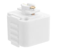 White 2 Wire Track Lighting Connector - Tool-Free Installation Rail Joiner for Spotlights, Pendant Lamps & Adjustable Lighting Systems