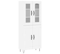 (white, 2 wood doors) vidaXL Highboard Sideboard Storage Cabinet Home Side Cabinet Engineered Wood