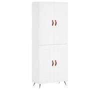 (white, 2 wood doors) vidaXL Highboard Sideboard Storage Cabinet Side Cabinet Black Engineered Wood