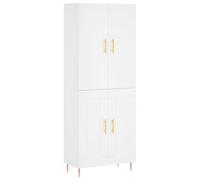vidaXL Highboard White 69.5x34x180 cm Engineered Wood, White