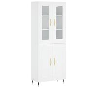 (white, 2 wood doors) vidaXL Highboard Sideboard Tall Storage Cabinet Side Cabinet Engineered Wood