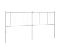 (white, 200 cm) vidaXL Metal Headboard Bed Base Header Bedstead Headboard Bedroom Bed Header
