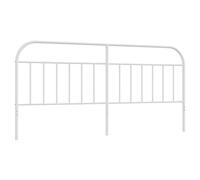 (white, 200 cm) vidaXL Metal Headboard Bedroom Accessory Bed Header Decorative Bed Headboard
