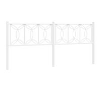 (white, 200 cm) vidaXL Metal Headboard Bedroom Home Decor Bed Header Bed Headboard White 80 cm