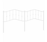 (white, 200 cm) vidaXL Metal Headboard Bedroom Home Decor Bed Header Guest Room Bed Headboard