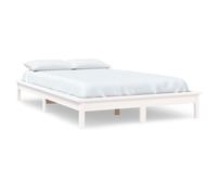 (white, 200 x 200 cm) vidaXL Solid Wood Pine Bed Frame Wooden Bedstead Bed Base Multi Colours/Sizes