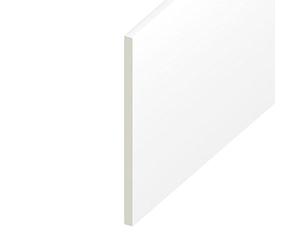 White, 200mm UPVC Flat Plastic Board/Soffit 9mm x 5m Length General Purpose Utility Liner
