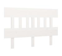 Vidaxl Bed Headboard White 203.5X3X81 Cm Solid Wood Pine, White