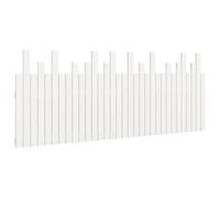 Vidaxl Wall Headboard White 204X3X80 Cm Solid Wood Pine, White