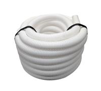 White 20mm Flexible Conduit Polypropylene 50 Metre Length. Underground Burial, External Trunking, Electrical Ducting, Cable protection