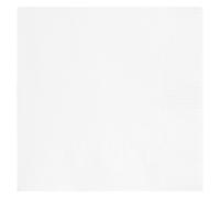 (White) 20pcs Disposable Paper Napkins, 2-Ply, 6.5" x 6.5" Solid Luncheon Napkins, Disposable Serviettes, Tableware for BBQ, Birthday, Wedding, Party