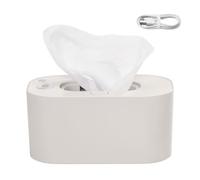White 20x12x9.5 Cm ABS Wipe Warmer Portable Baby Wipes Warmer Holder Large Capacity Smart Precise Temperature Control Prevent Dry USB Powered Wipes Box for Car Home Baby Nursery