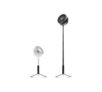 (White) 2200mAh Adjustable Telescopic Fan 3 Modes USB Rechargeable Desk Fan Floor Fan for Camping Travel