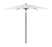 (white, 223 x 223 x 213 cm) vidaXL Garden Parasol with Steel Pole Outdoor Umbrella Balcony Sun Parasol