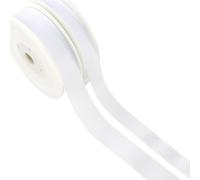 White | 22mm Grosgrain Ribbon | 20m Reel | For Crafts & Cracker Making