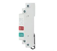 White 230V DIN Rail LED Signal Indicator Lamp Fire Resistant Insulated High Brightness Signal Light Fit Electrical Panels And Industrial Equipment Control Cabinets Status Prompt(Red+Yellow+Green)