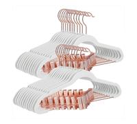 White 24-Pack Velvet Coat Hangers