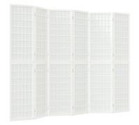 (white, 240 x 170 cm) vidaXL Folding 6-Panel Room Divider Japanese Style Shoji Multi Colours/Sizes