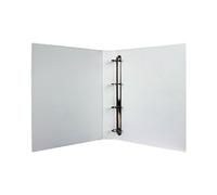 ValueX Presentation Ring Binder Polypropylene 4 D-Ring A4 25mm Rings 40mm Spine White (Pack 10) - 95241PLAIN