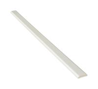 White 25mm x 5m D-Mould PVC Window Trim Plastic Finishing Strip