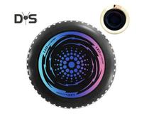 (white, 27cm) Kids Soft Flying Disc Toy Light-up Throwing Disc Game Outdoor Garden Lawn Led Flying Saucer Parent-child Family Game Boys Girls Gift