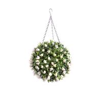 (White, 28cm) Best Artificial Tulip Topiary Ball