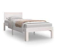 (white, 2ft6 small single) vidaXL Bed Frame Bedroom Bed Base Bedstead Mattress Foundation Solid Wood