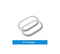 (white-2PCS) Car Inner Door Bowl Decorative Shell Cover For Smart Fortwo Forfour 453 Car Accessories Interior Styling Modification Sticker - Automotive Interior St