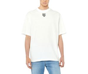 (White, 2XL) DIESEL T-WASH Mens T Shirts Relaxed Fit Summer Tee