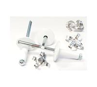 White 3/16" Pop Rivets Aluminum Large Head Exploding Banana Peel Back Fasteners .125 - .560 Grip Range