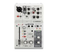 White 3-Channel Live Streaming Mixer/USB Interface for IOS/Mac/PC
