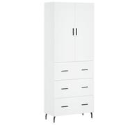 vidaXL Highboard White 69.5x34x180 cm Engineered Wood, White