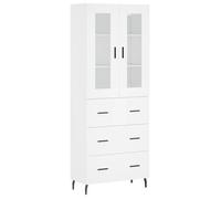(white, 3 drawers) vidaXL Highboard Sideboard Tall Storage Cabinet Side Cabinet Engineered Wood