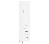 (white, 3 drawers) vidaXL Highboard Sideboard Tall Storage Cabinet Side Cabinet Engineered Wood