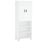 (white, 3 shelves) vidaXL Highboard Sideboard Tall Storage Cabinet Side Cabinet Engineered Wood
