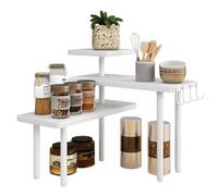 White 3 Tier Countertop Organizer Spice Rack