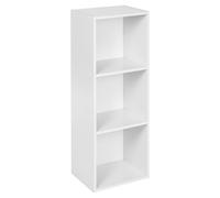 (White, 3 Tier) URBN LIVING Wooden Bookcase Storage Shelf