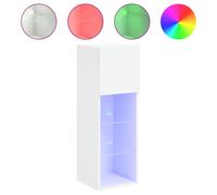 (white, 30.5 x 30 x 90 cm/ 1 pcs) vidaXL TV Cabinets with LED Lights TV Stand TV Units Entertainment Centre