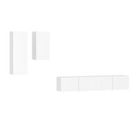 (White, 30,5 x 30 x 90 cm (L x W x H)) vidaXL TV Cabinet Set 4 Piece Engineered Wood Multi Colours 100/80x30x30 cm