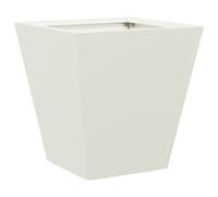 vidaXL Garden Planter White 30x30x30 cm Steel