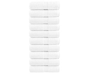 (white, 30 x 50 cm/ 10 pcs) vidaXL Premium Sauna Towels Guest Bath Towel 10 pcs Grey 600gsm 100% Cotton