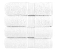 (white, 30 x 50 cm/ 4 pcs) vidaXL Premium Hand Towels Shower Bath Towel Cream 600 gsm 100% Cotton