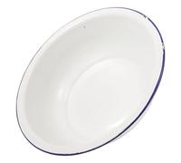 White 32cm Enamel Foot Bath Basin Vintage Retro Wash Bowl
