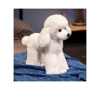 (White, 32cm) Toy Poodle Plush Dog Stuffed Animal Doll For Children Gift Bedroom Decoration