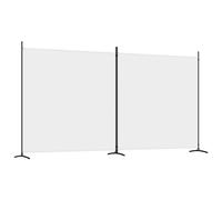 (White, 348 x 180 cm) vidaXL Room Divider Wall Partition Screen Panel Room Separator Privacy Screen