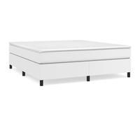 vidaXL Box Spring Bed Frame White Super King Faux Leather (UK/IE/FI/NO only)