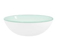 (White, 35 x 12 cm (Diam. x H)) vidaXL Basin Tempered Glass Bathroom Sink Basin Multi Colours Multi Sizes