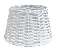 vidaXL Ceiling Lamp Shade White Ø38x23 cm Wicker